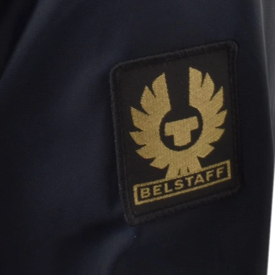 Shop Belstaff Dual Parka Jacket Navy