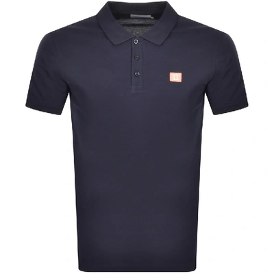 Shop Les Deux Piece Polo T Shirt Navy