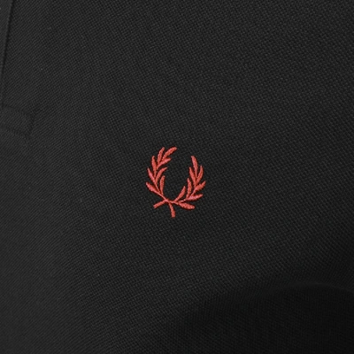 Shop Fred Perry Twin Tipped Polo T Shirt Black