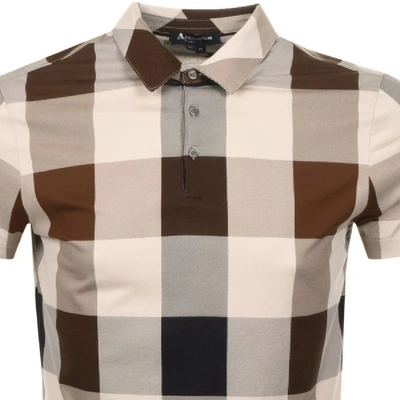 Shop Aquascutum Cody Polo T Shirt Brown