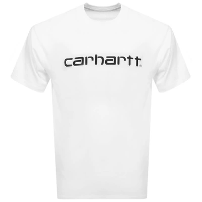 Shop Carhartt Script Logo T Shirt White