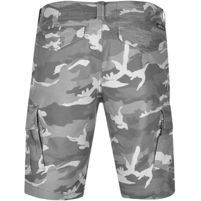 Shop Superdry Core Cargo Lite Camo Shorts Grey