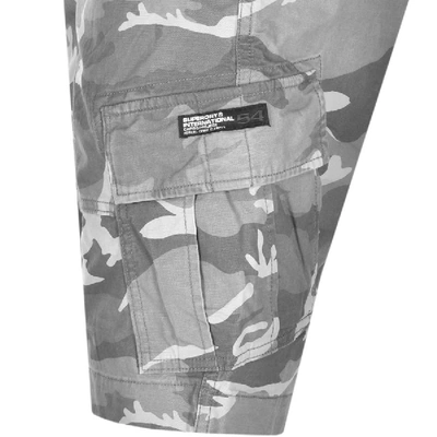 Shop Superdry Core Cargo Lite Camo Shorts Grey