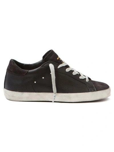 Shop Golden Goose Perforated Star Sneakers