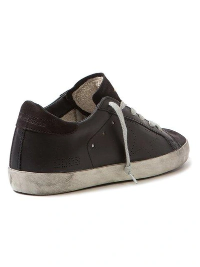 Shop Golden Goose Perforated Star Sneakers