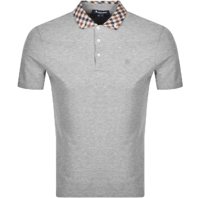 Shop Aquascutum Coniston Polo T Shirt Grey