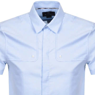 Shop Aquascutum Batley Short Sleeve Shirt Blue