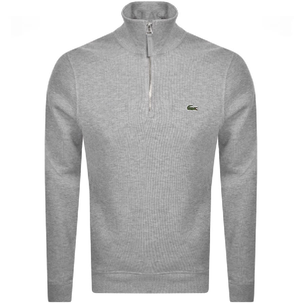 lacoste half zip sweat