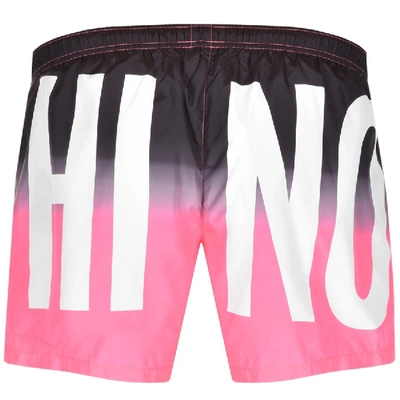 Shop Moschino Logo Swim Shorts Pink
