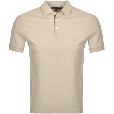 Shop Aquascutum Hillington Polo T Shirt Beige