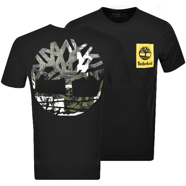 timberland black t shirt