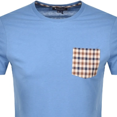 Shop Aquascutum Sean Patch Pocket T Shirt Blue