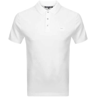 Shop Michael Kors Sleek Polo T Shirt White