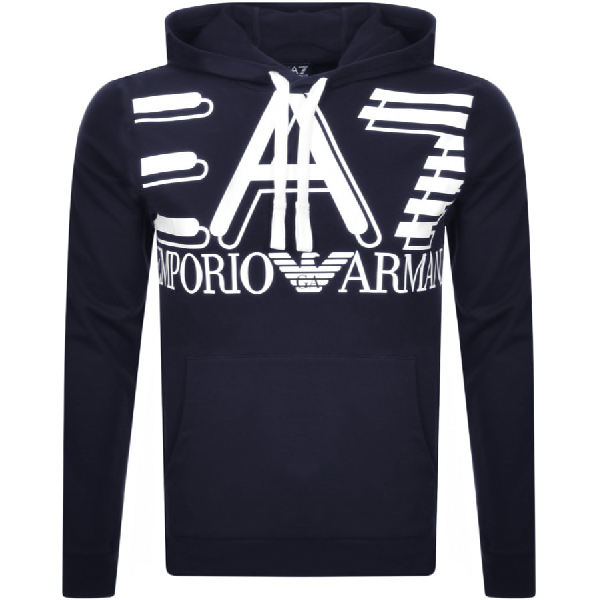 armani navy hoodie