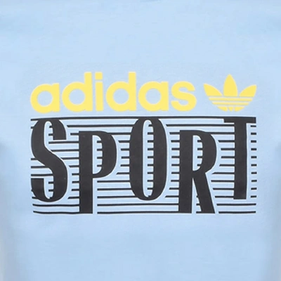 Shop Adidas Originals Sport Logo T Shirt Blue