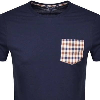 Shop Aquascutum Sean Patch Pocket T Shirt Navy