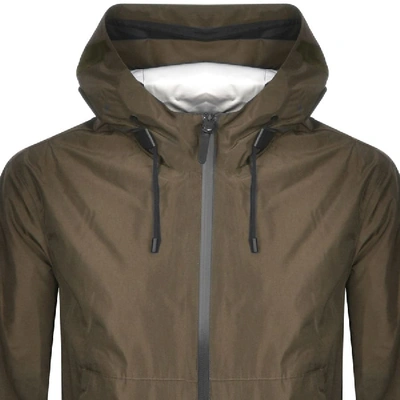 Shop Mackage Odin Hooded Rainwear Jacket Khaki