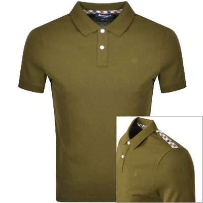 Shop Aquascutum Hill Polo T Shirt Green