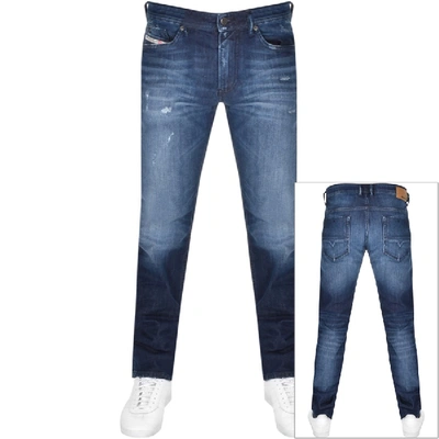 Shop Diesel Thommer 0095r Skinny Fit Jeans Blue