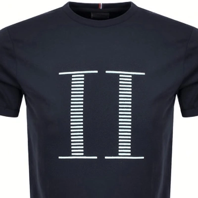 Shop Les Deux Crew Neck Encore T Shirt Navy