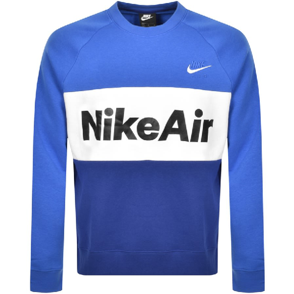 nike air blue sweatshirt online -
