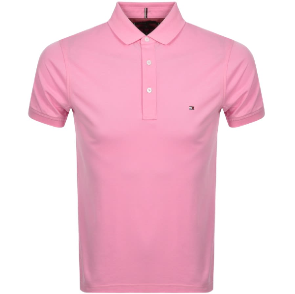 Tommy Hilfiger Slim Fit Polo T Shirt Pink | ModeSens