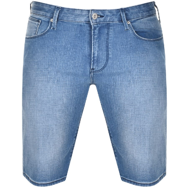 armani denim shorts