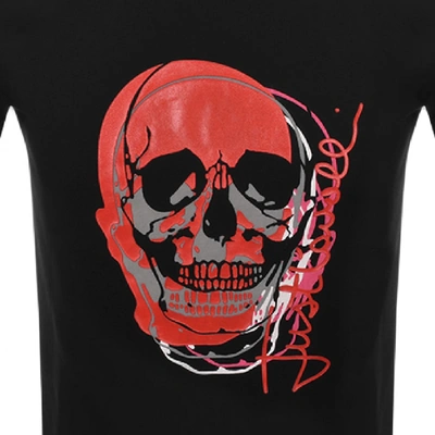 Shop Just Cavalli Skull Logo T Shirt Black