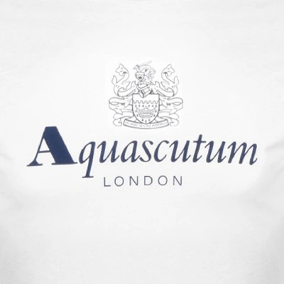 Shop Aquascutum Griffin T Shirt White