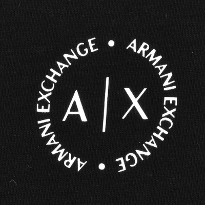 Shop Armani Exchange Tipped Polo T Shirt Black