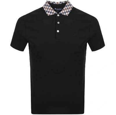 Shop Aquascutum Coniston Polo T Shirt Black
