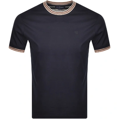 Shop Aquascutum Dorval T Shirt Navy