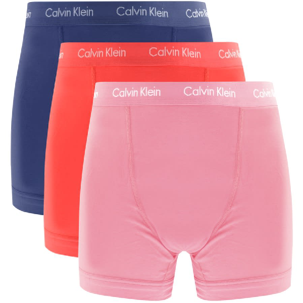 Calvin Klein Underwear 3 Pack Boxer Shorts Blue | ModeSens