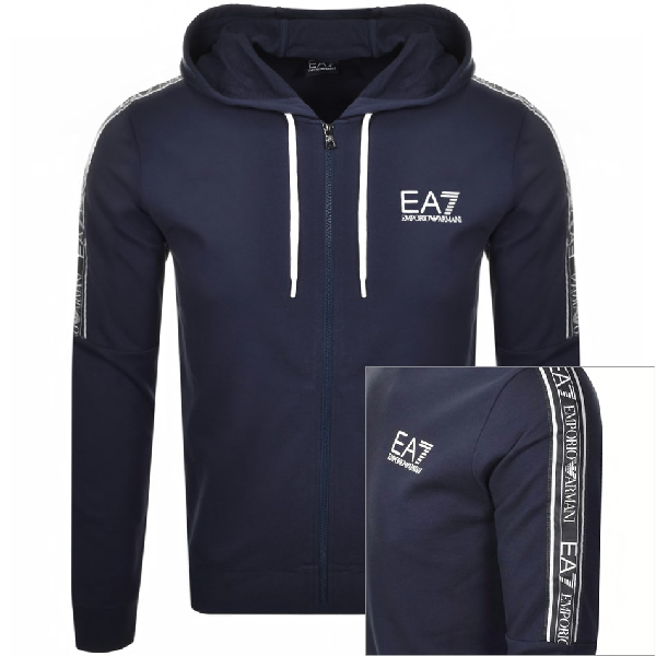 Ea7 Emporio Armani Full Zip Logo Hoodie 