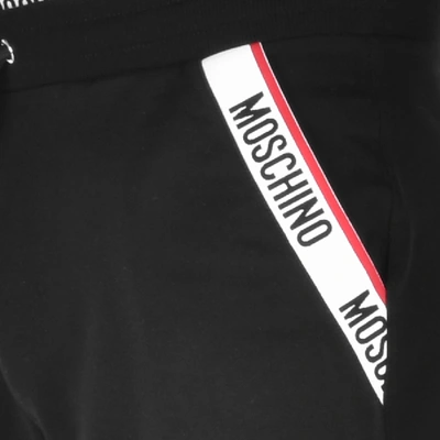Shop Moschino Logo Jogging Bottoms Black