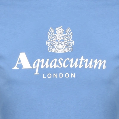 Shop Aquascutum Griffin T Shirt Blue