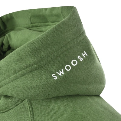 Shop Nike Swoosh Logo Hoodie Green