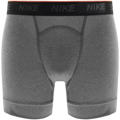 Shop Nike Training Two Pack Boxer Trunks Grey