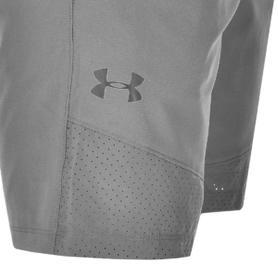 Shop Under Armour Vanish Woven Fitted Shorts Grey