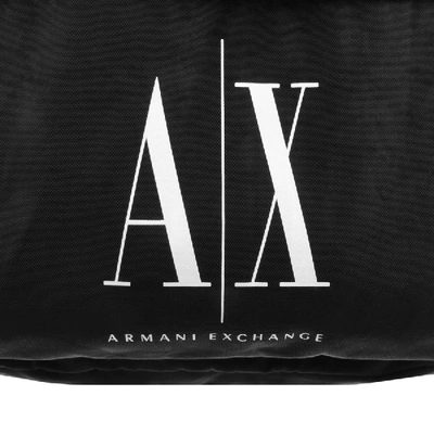 Shop Armani Exchange Logo Backpack Black