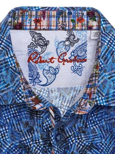 Shop Robert Graham Hutchinson Sport Shirt In Blue