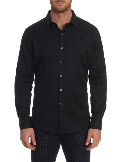 Shop Robert Graham Haystack Sport Shirt Tall In Black