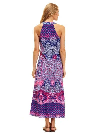 Shop Robert Graham Krista Sleeveless Dress In Purple