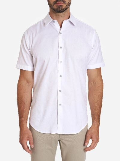 Shop Robert Graham Atlas Short Sleeve Shirt In White