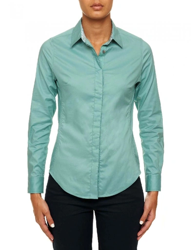 Shop Robert Graham Reese Solid Shirt In Seafoam