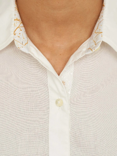 Shop Robert Graham Eden Solid Shirt In Cream