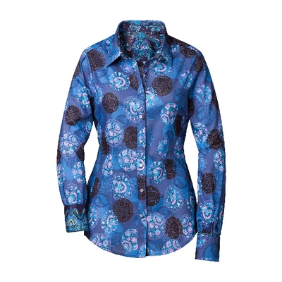 Shop Robert Graham Celestial Printed Shirt In Blue