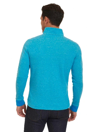 Shop Robert Graham Abdul 1/4 Zip Knit In Mint