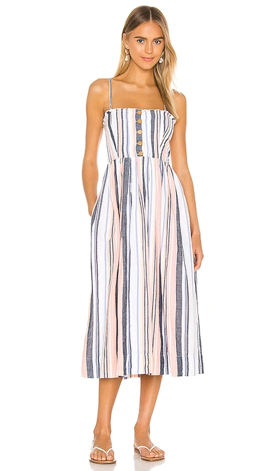 Shop Free People Lilah Pleated Tube Dress In Multi