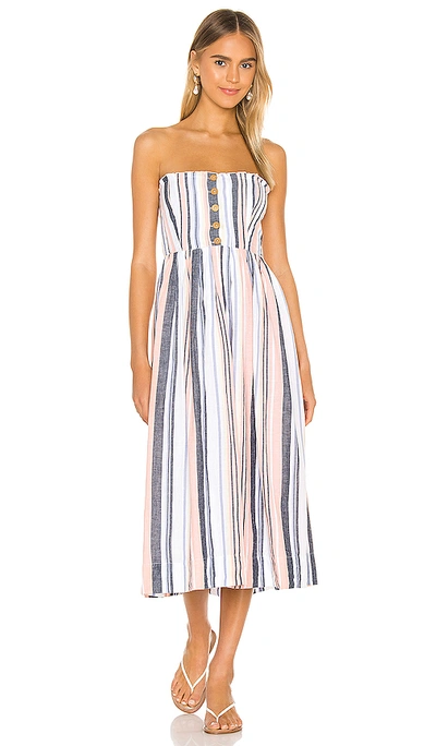 Shop Free People Lilah Pleated Tube Dress In Multi